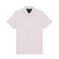 Cream Heather - Front - Native Spirit Mens Recycled Polo Shirt