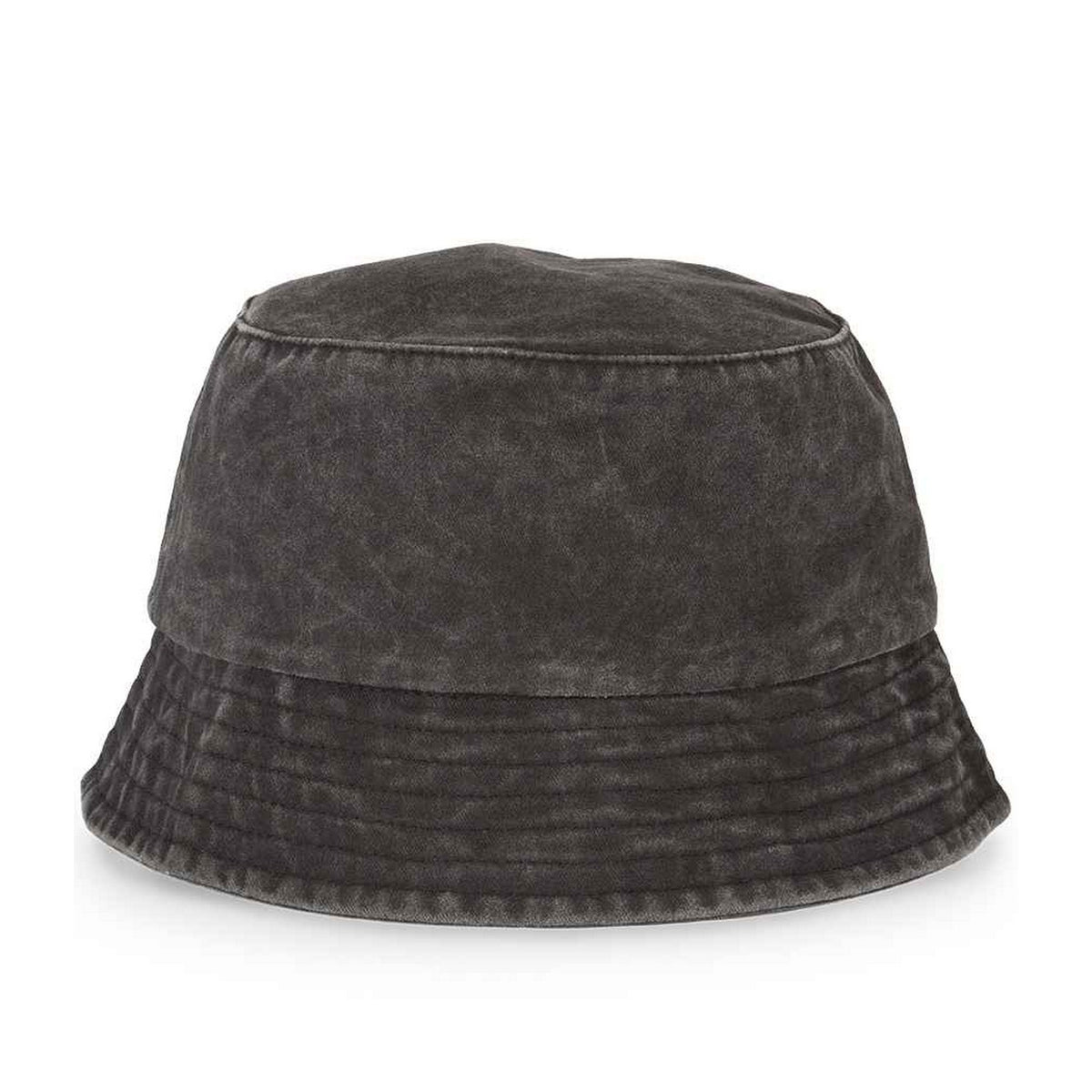 Black - Front - Native Spirit Unisex Adult Faded Bucket Hat
