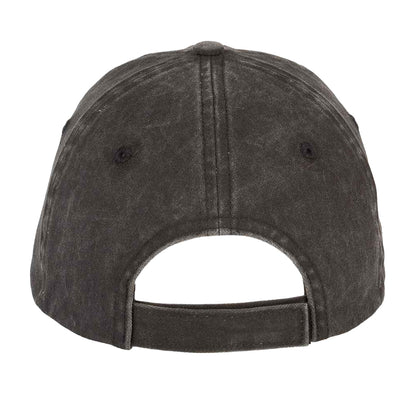 Black - Back - Native Spirit Unisex Adult Faded Washed Baseball Cap