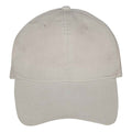 Ivory - Front - Native Spirit Unisex Adult Faded Washed Baseball Cap