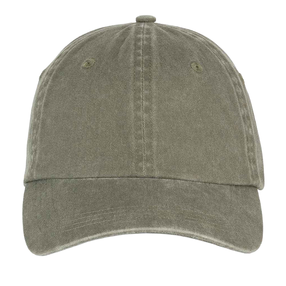 Khaki - Front - Native Spirit Unisex Adult Faded Washed Baseball Cap