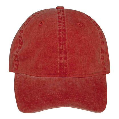 Paprika - Front - Native Spirit Unisex Adult Faded Washed Baseball Cap