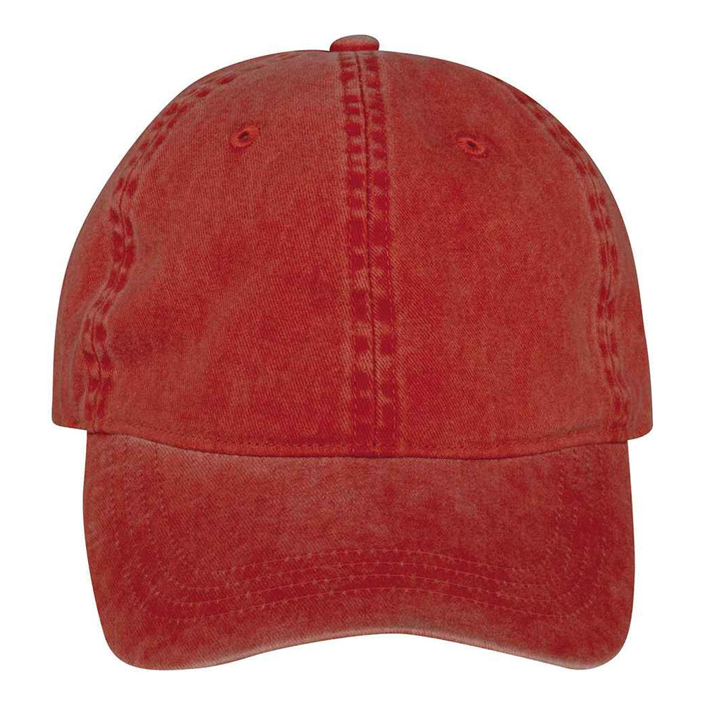 Paprika - Front - Native Spirit Unisex Adult Faded Washed Baseball Cap