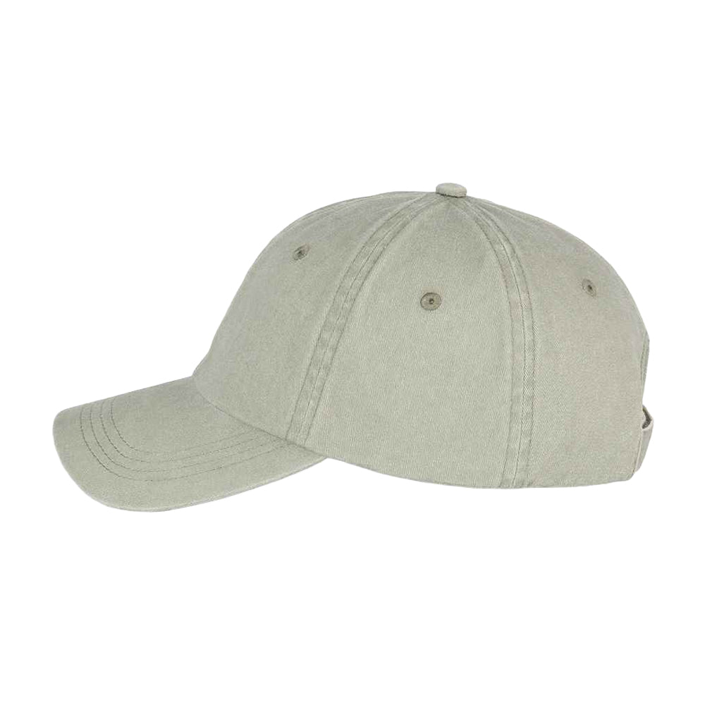 Almond Green - Side - Native Spirit Unisex Adult Faded Washed Baseball Cap