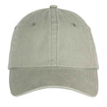 Almond Green - Front - Native Spirit Unisex Adult Faded Washed Baseball Cap