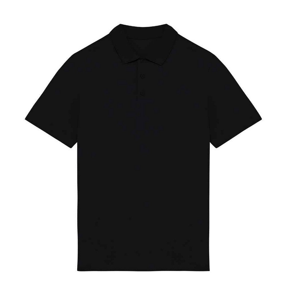 Black - Front - Native Spirit Mens Jersey Polo Shirt