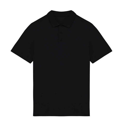 Black - Front - Native Spirit Mens Jersey Polo Shirt