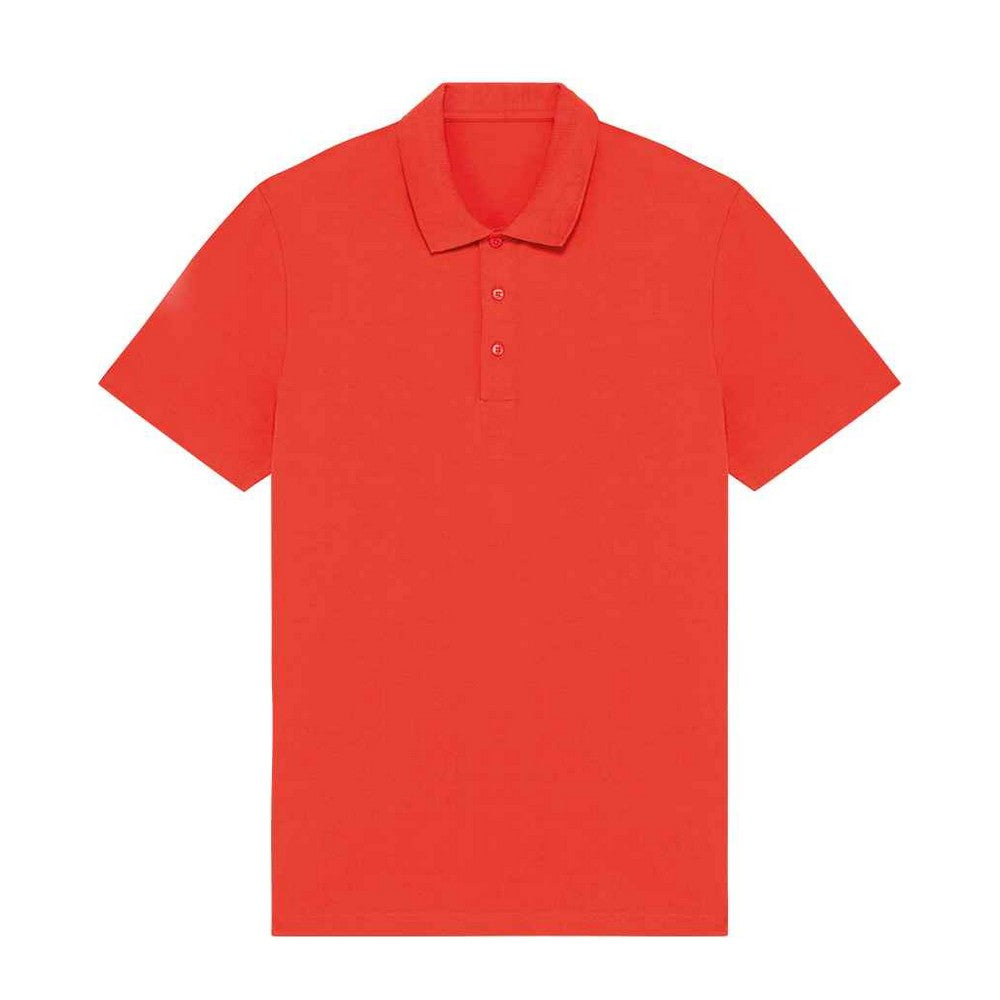 Paprika Red - Front - Native Spirit Mens Jersey Polo Shirt