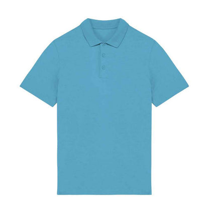 Sea Water - Front - Native Spirit Mens Jersey Polo Shirt