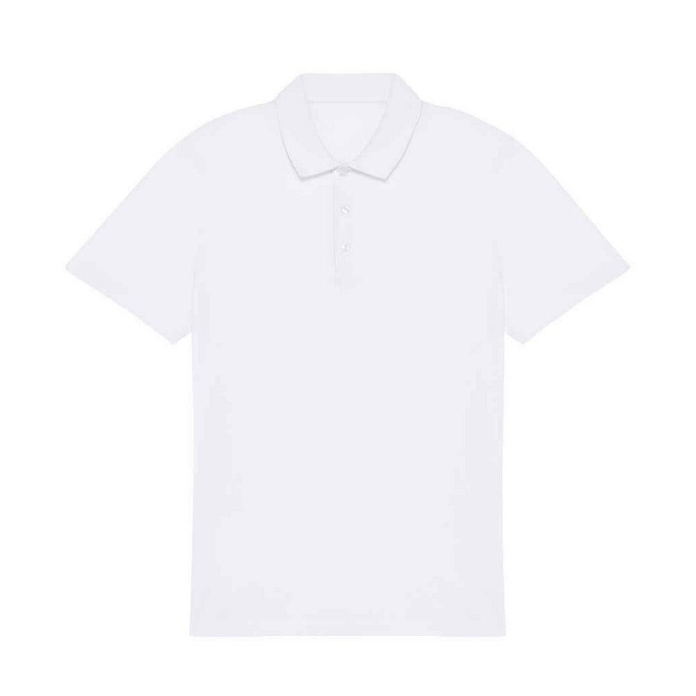 White - Front - Native Spirit Mens Jersey Polo Shirt