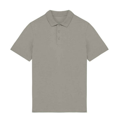 Almond Green - Front - Native Spirit Mens Jersey Polo Shirt