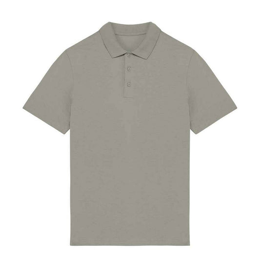 Almond Green - Front - Native Spirit Mens Jersey Polo Shirt