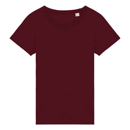 Dark Cherry - Front - Native Spirit Womens-Ladies T-Shirt