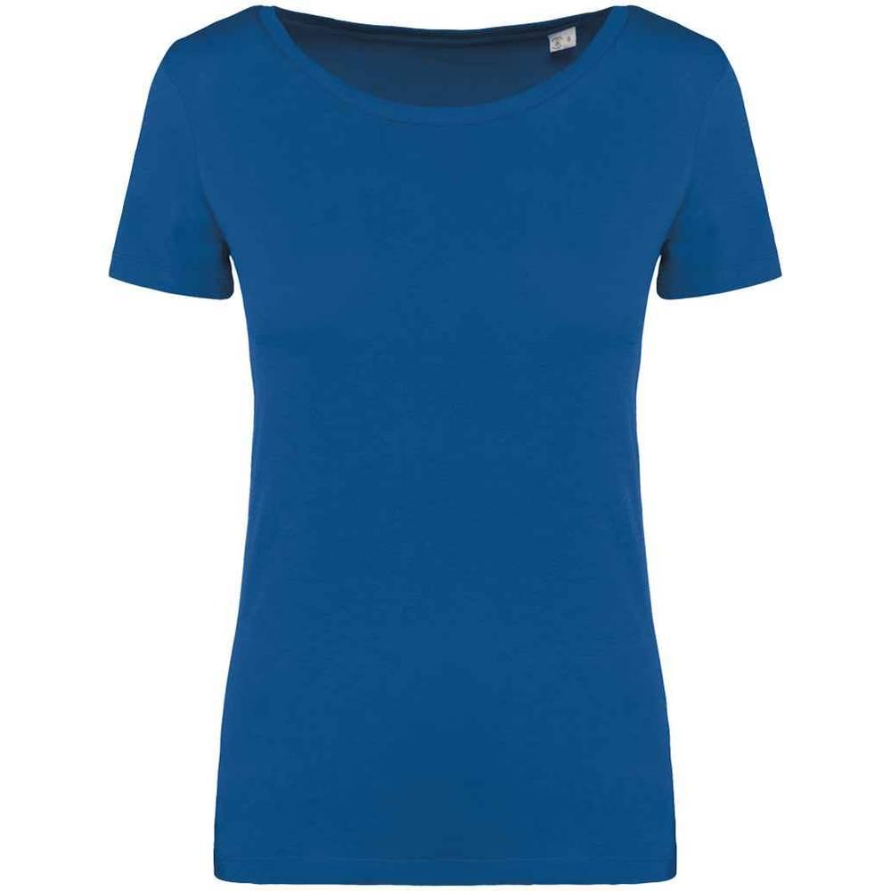 Sea Blue - Front - Native Spirit Womens-Ladies T-Shirt
