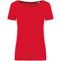 Poppy Red - Front - Native Spirit Womens-Ladies T-Shirt
