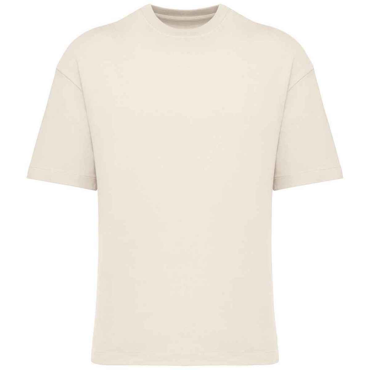 Ivory - Front - Native Spirit Mens Oversized T-Shirt