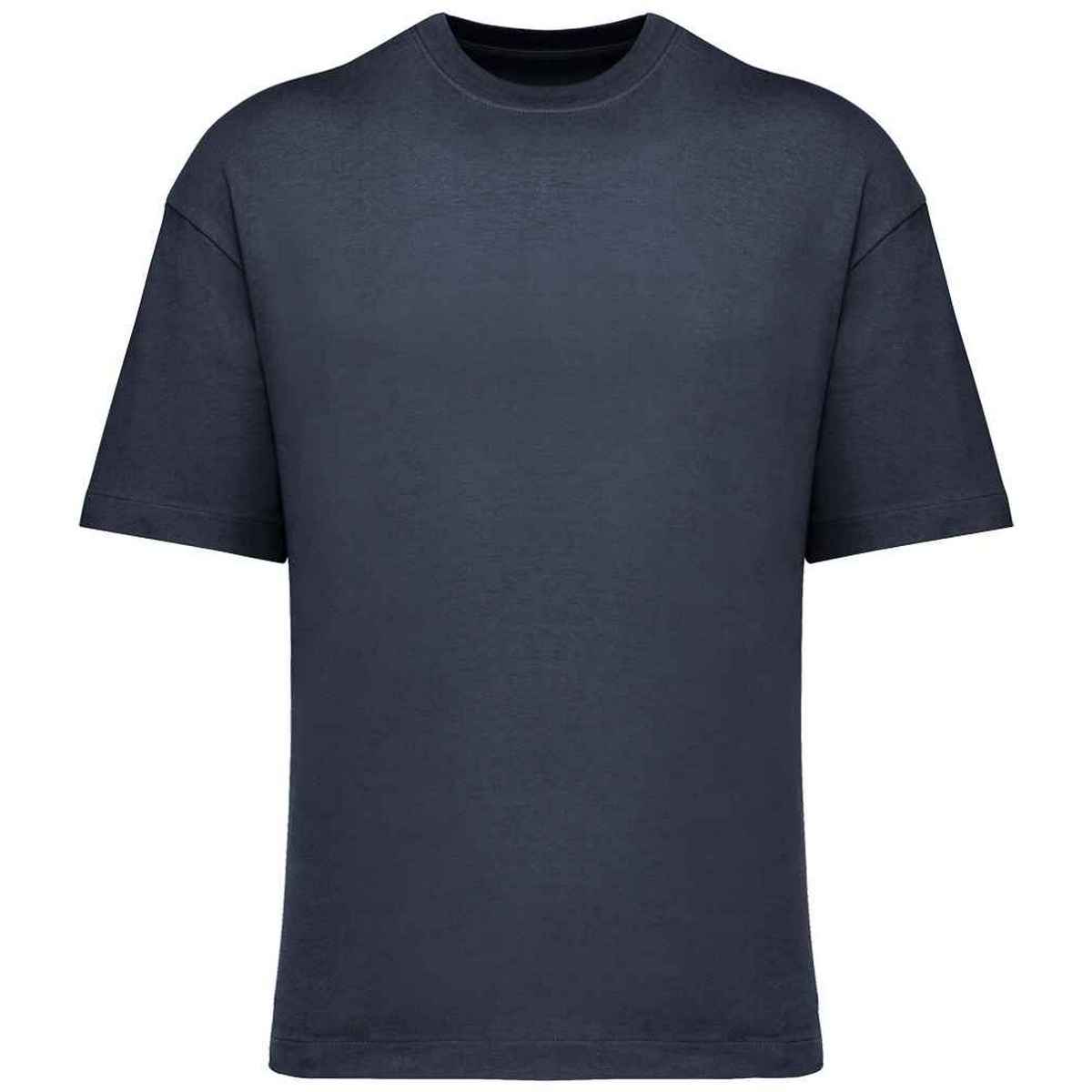 Navy - Front - Native Spirit Mens Oversized T-Shirt