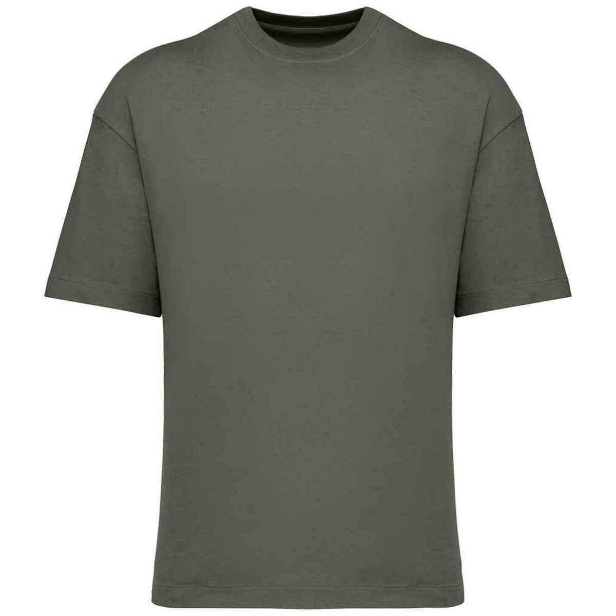 Organic Khaki - Front - Native Spirit Mens Oversized T-Shirt