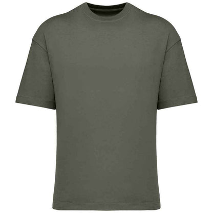 Organic Khaki - Front - Native Spirit Mens Oversized T-Shirt