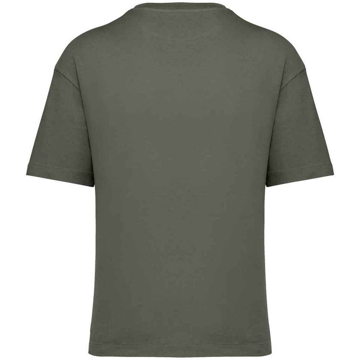 Organic Khaki - Back - Native Spirit Mens Oversized T-Shirt