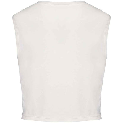Ivory - Back - Native Spirit Womens-Ladies Faded Cropped Tank Top