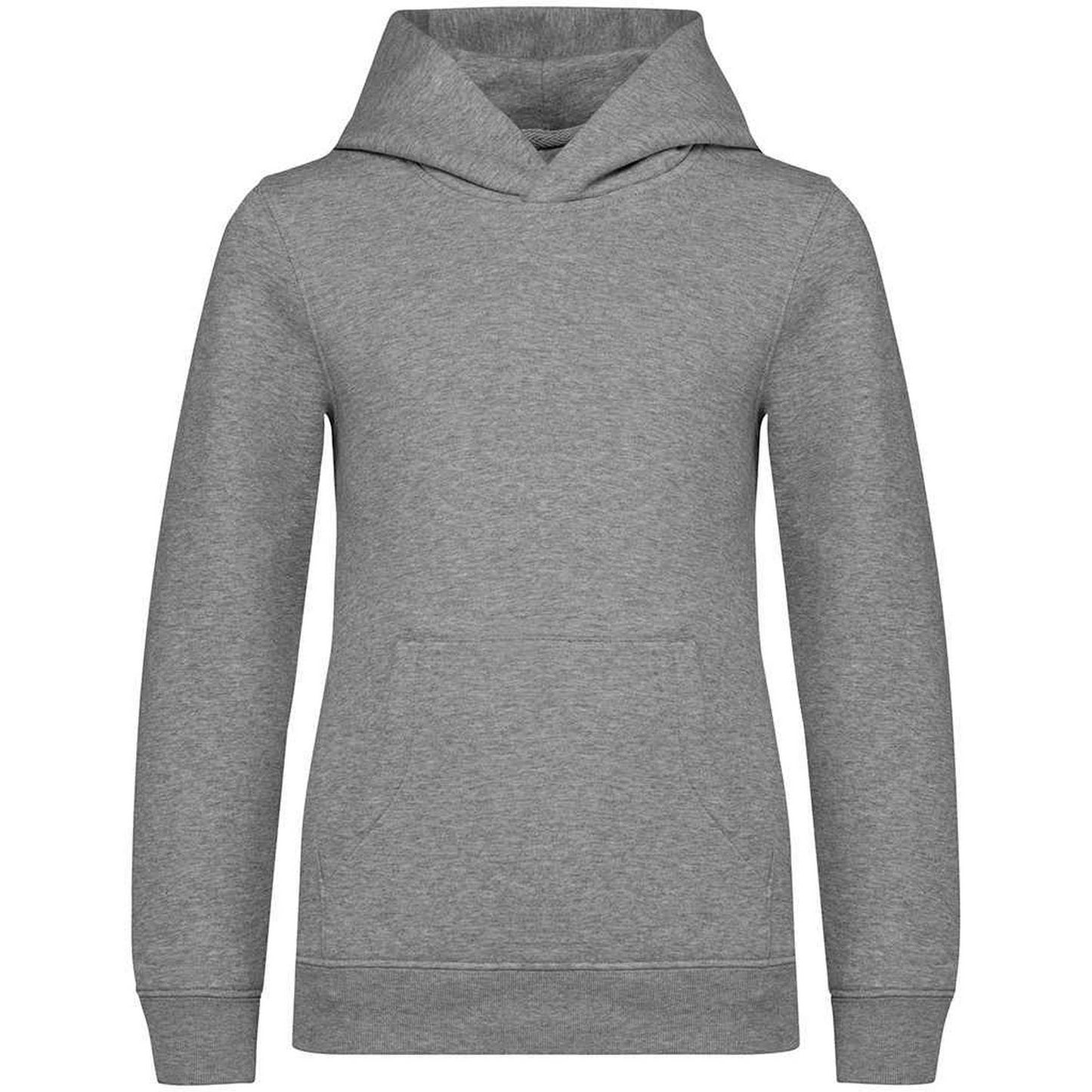 Moon Grey-Heather - Front - Native Spirit Childrens-Kids Hoodie