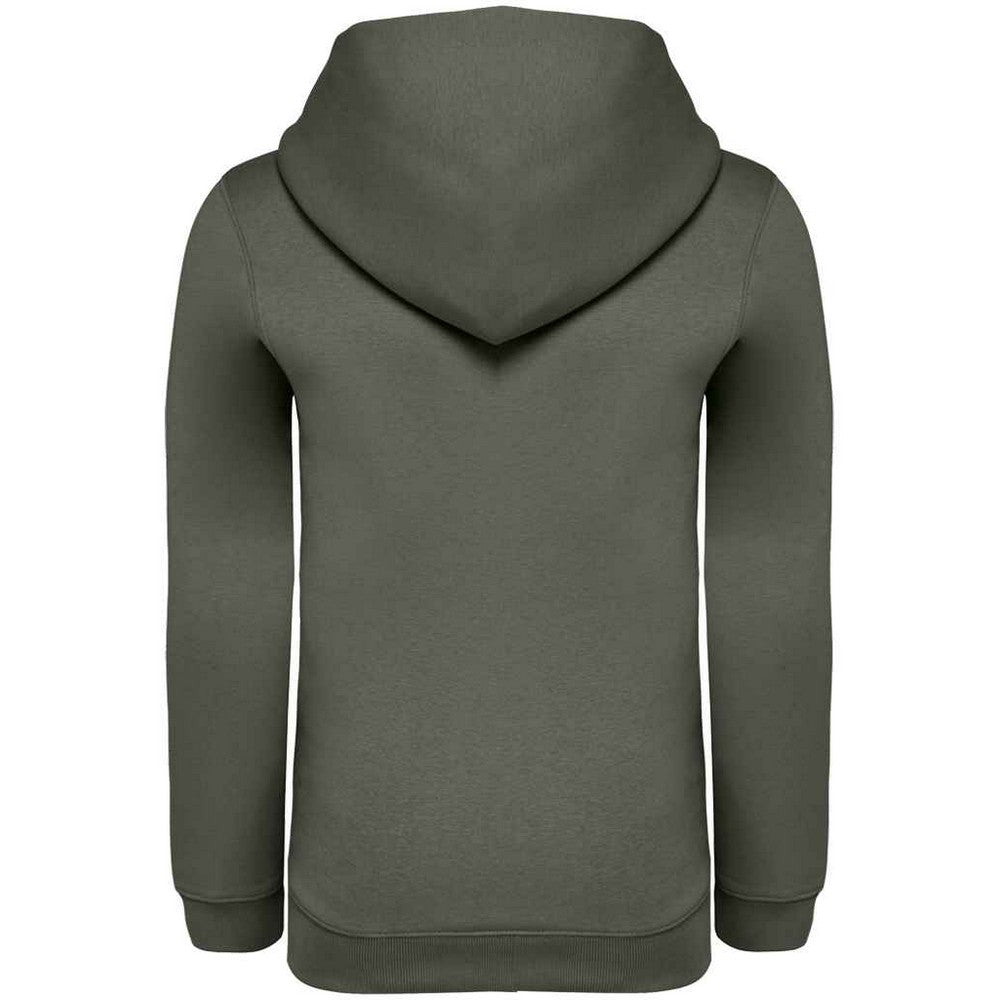 Organic Khaki - Back - Native Spirit Childrens-Kids Hoodie