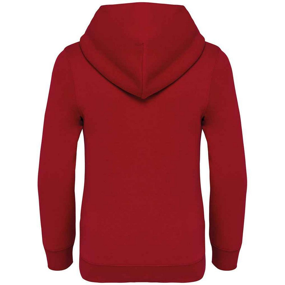 Hibiscus Red - Back - Native Spirit Childrens-Kids Hoodie