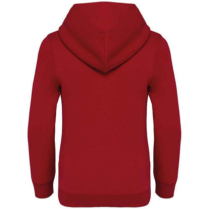 Hibiscus Red - Back - Native Spirit Childrens-Kids Hoodie