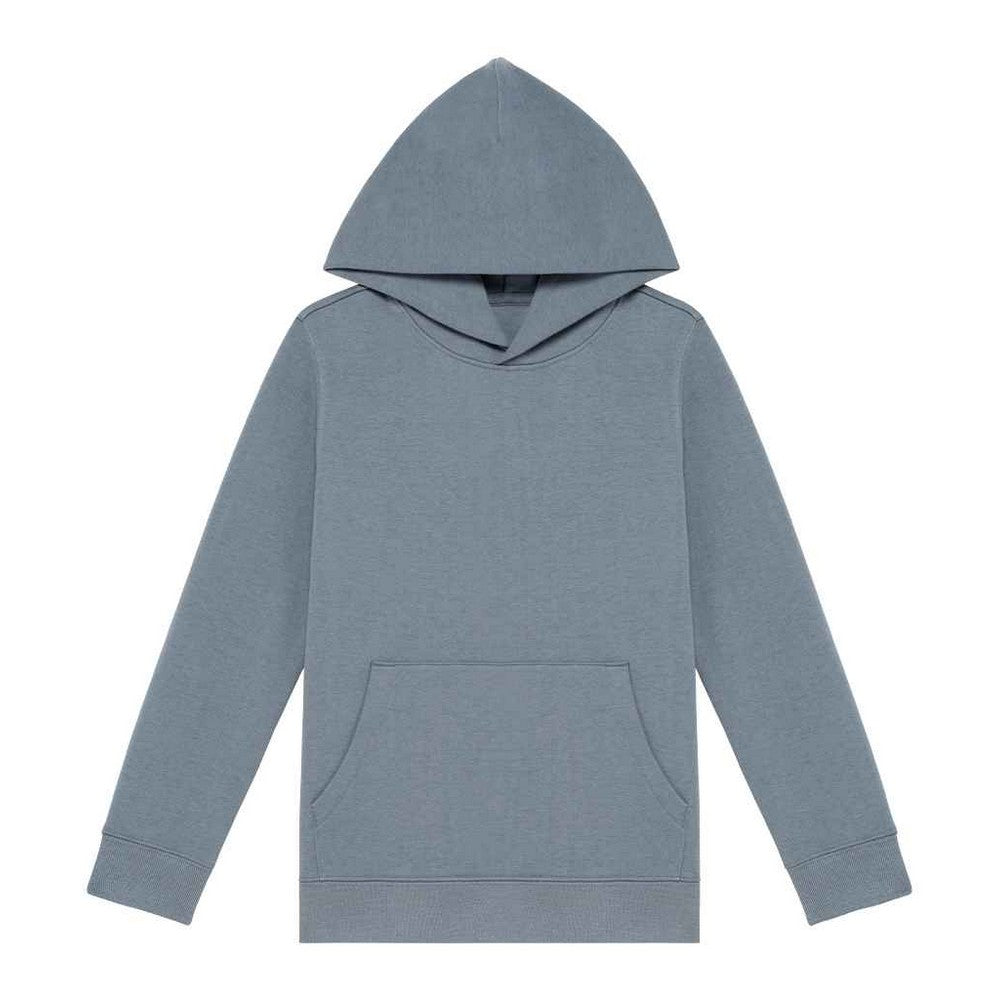 Mineral Grey - Front - Native Spirit Childrens-Kids Hoodie