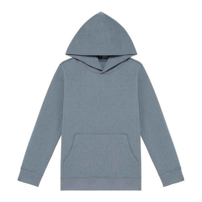 Mineral Grey - Front - Native Spirit Childrens-Kids Hoodie