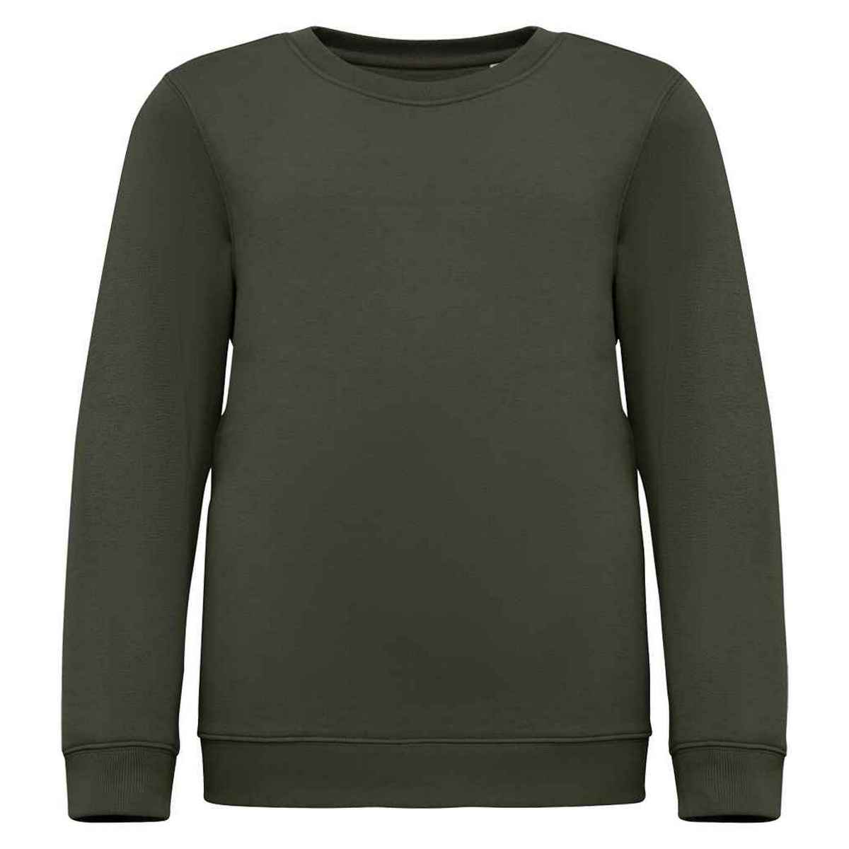 Organic Khaki - Front - Native Spirit Childrens-Kids Sweatshirt