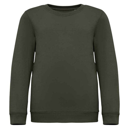 Organic Khaki - Front - Native Spirit Childrens-Kids Sweatshirt