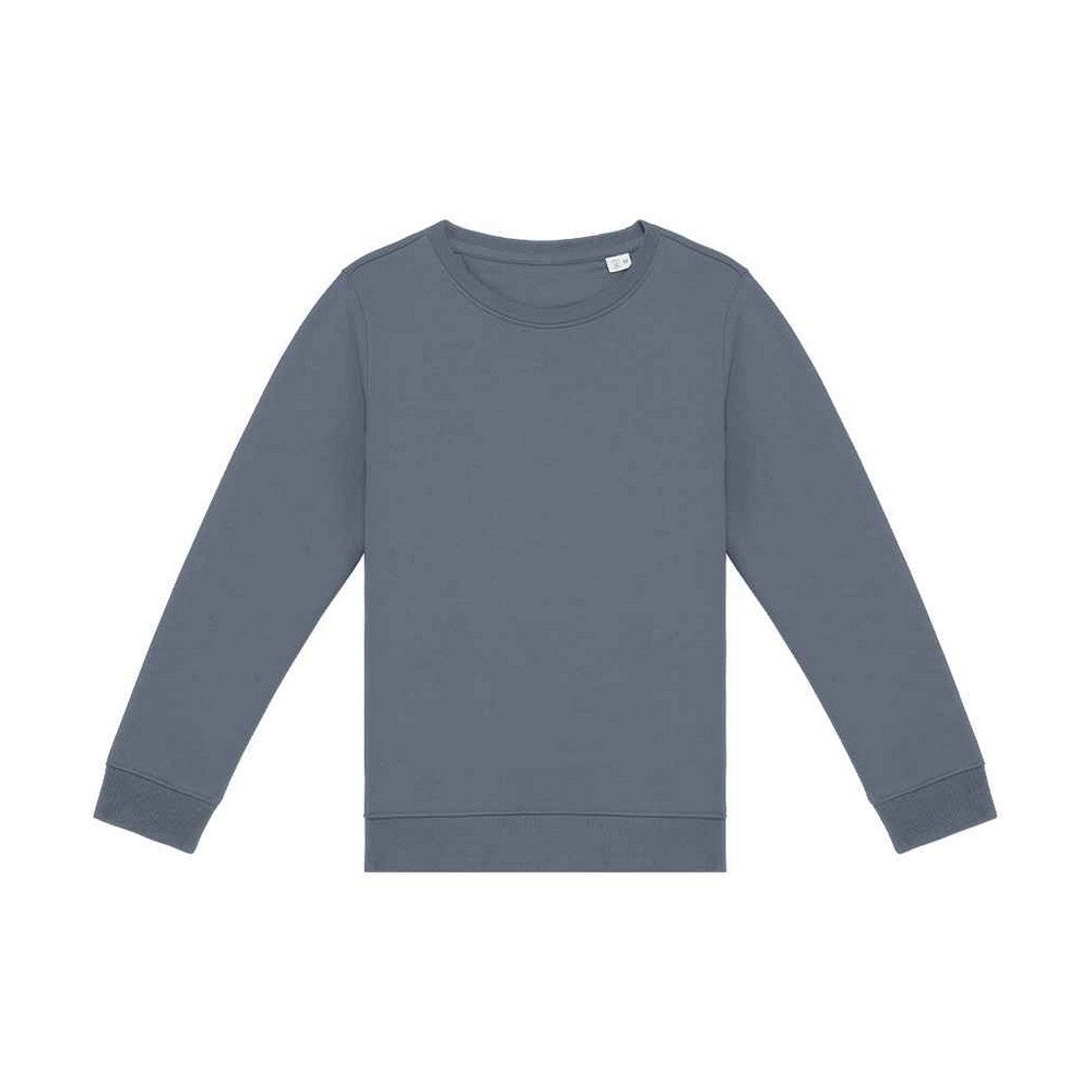 Mineral Grey - Front - Native Spirit Childrens-Kids Sweatshirt