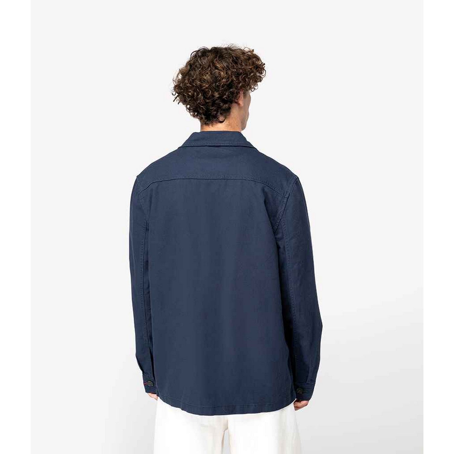 Indigo - Back - Native Spirit Mens Faded Work Jacket