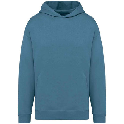 Adriatic Blue - Front - Native Spirit Unisex Adult Oversized Hoodie