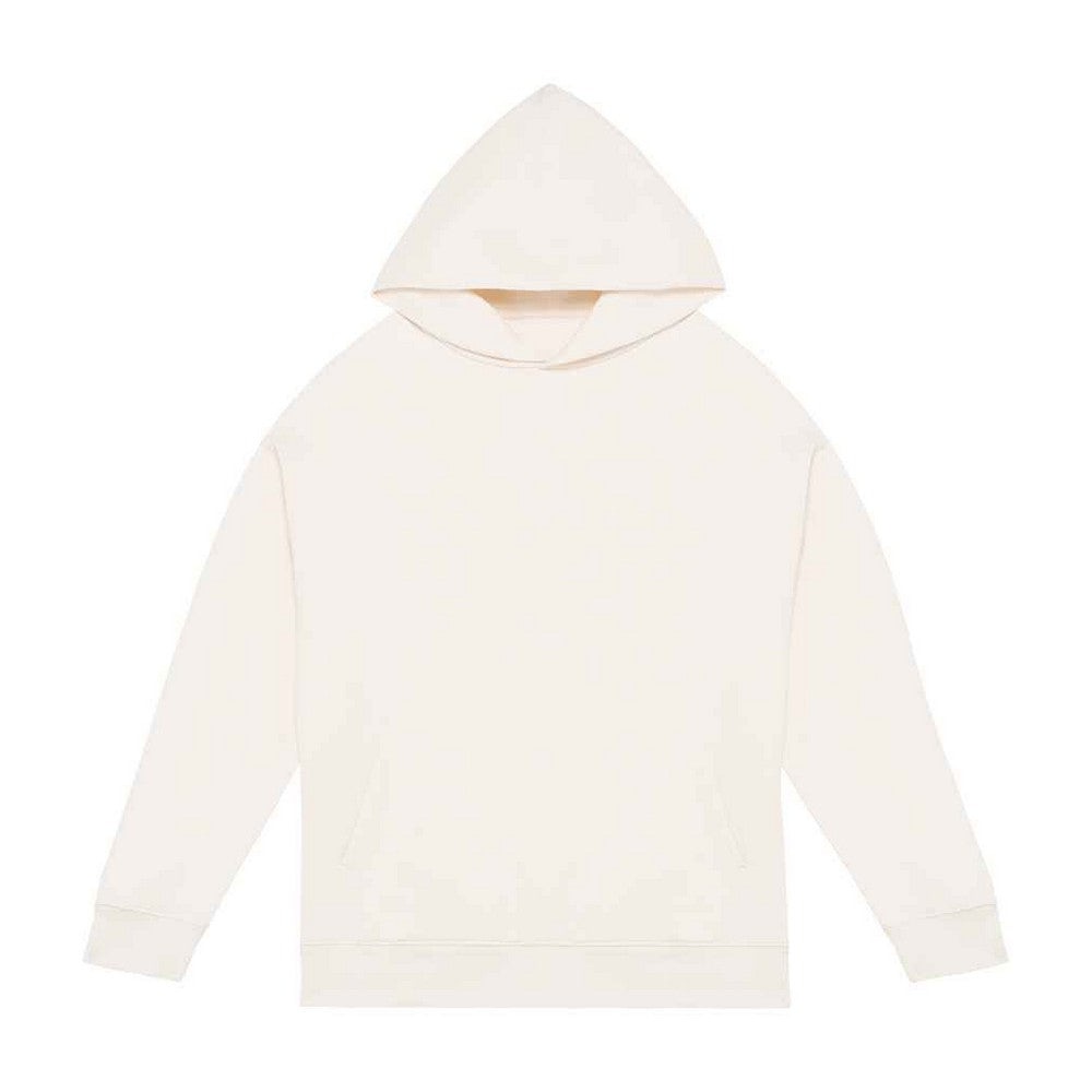 Ivory - Front - Native Spirit Unisex Adult Oversized Hoodie