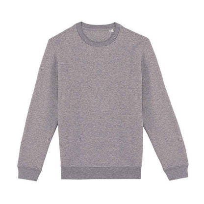 Moon Grey-Heather - Front - Native Spirit Unisex Adult Crew Neck Sweatshirt