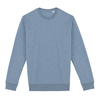 Cool Blue Heather - Front - Native Spirit Unisex Adult Crew Neck Sweatshirt