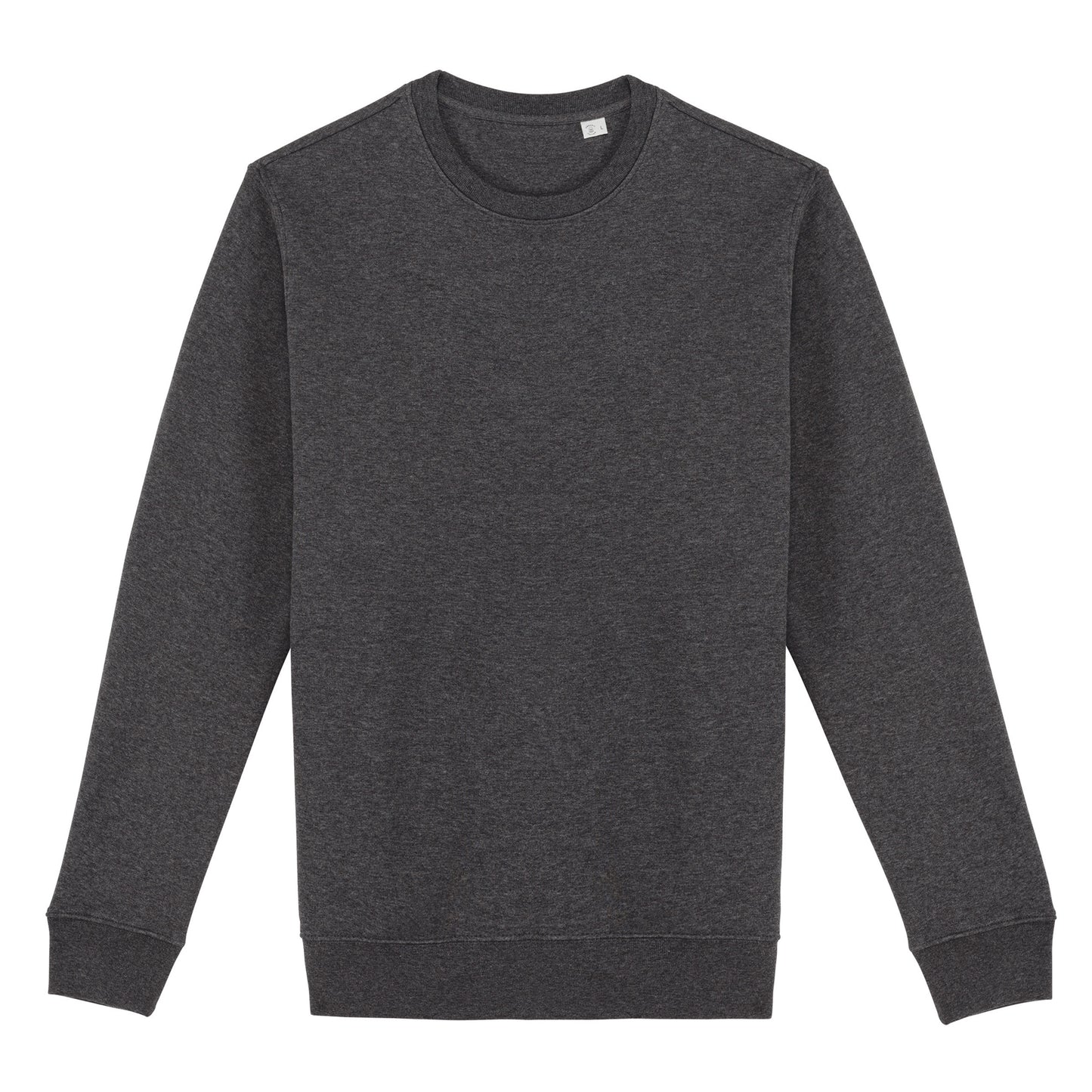 Volcano Grey Heather - Front - Native Spirit Unisex Adult Crew Neck Sweatshirt