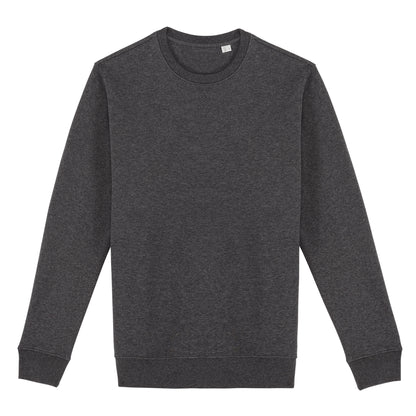 Volcano Grey Heather - Front - Native Spirit Unisex Adult Crew Neck Sweatshirt