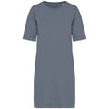 Mineral Grey - Front - Native Spirit Womens-Ladies T-Shirt Dress