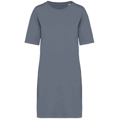 Mineral Grey - Front - Native Spirit Womens-Ladies T-Shirt Dress