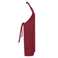 Burgundy - Back - Brand Lab Unisex Adult Bibbed Apron