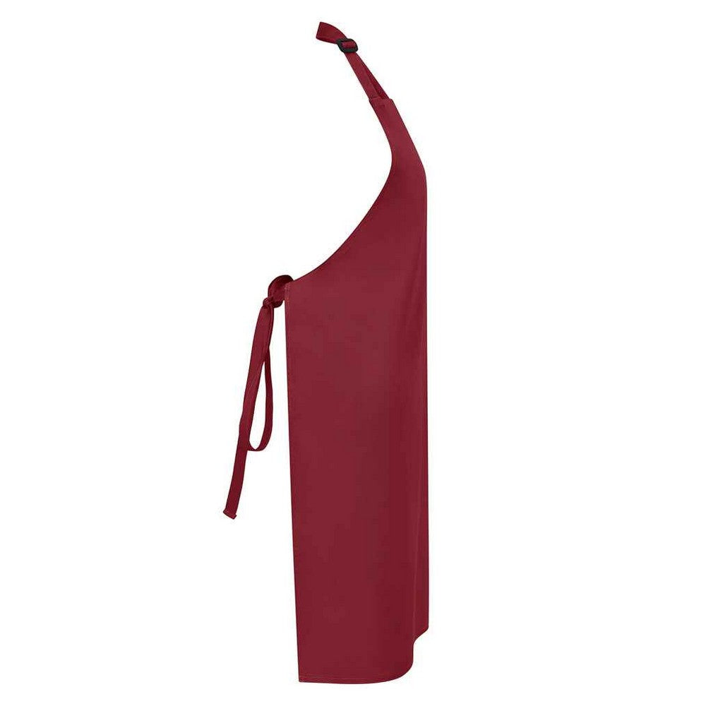 Burgundy - Back - Brand Lab Unisex Adult Bibbed Apron