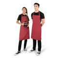 Burgundy - Side - Brand Lab Unisex Adult Bibbed Apron