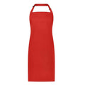 Red - Front - Brand Lab Unisex Adult Bibbed Apron