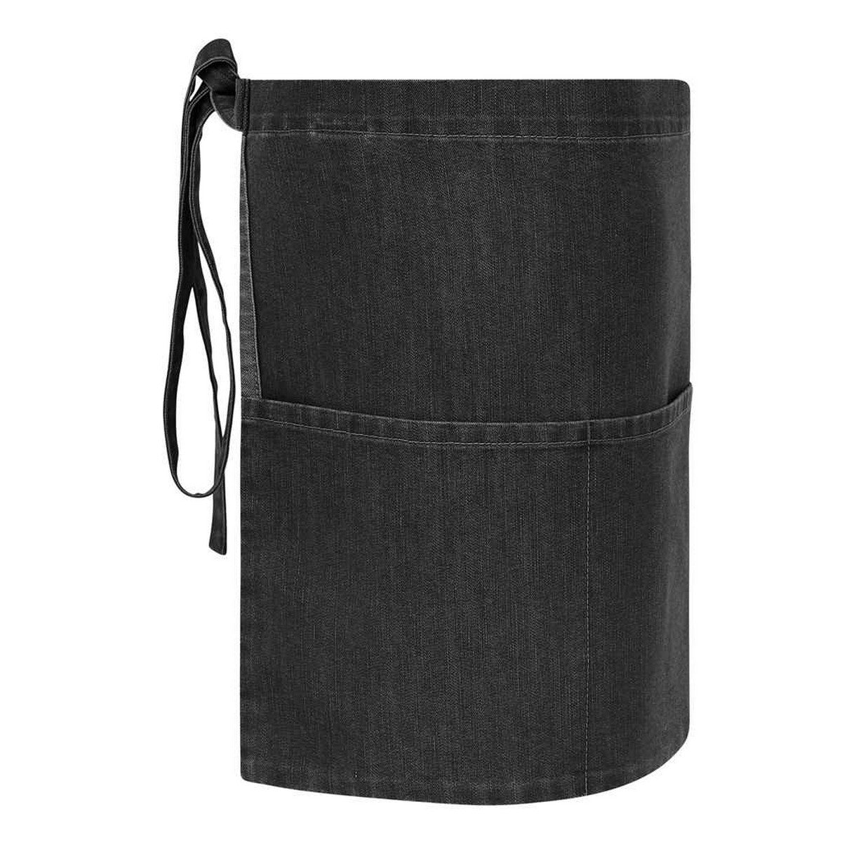 Grey Denim - Back - Brand Lab Unisex Adult Denim Short Apron