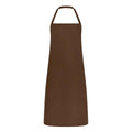 Chocolate - Front - Brand Lab Unisex Adult Classic Bibbed Apron