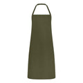 Dark Olive - Front - Brand Lab Unisex Adult Classic Bibbed Apron